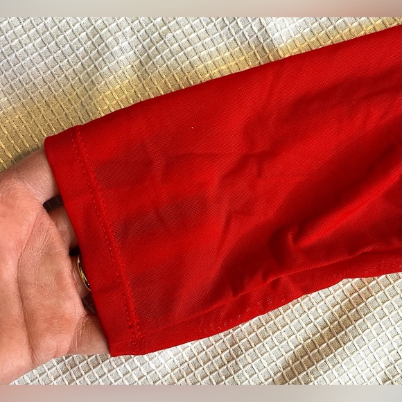 SHEIN Curve Plus Size Red Long Sleeve Sheer Mesh Splicing Bodysuit Women’s 3XL - Picture 5 of 16